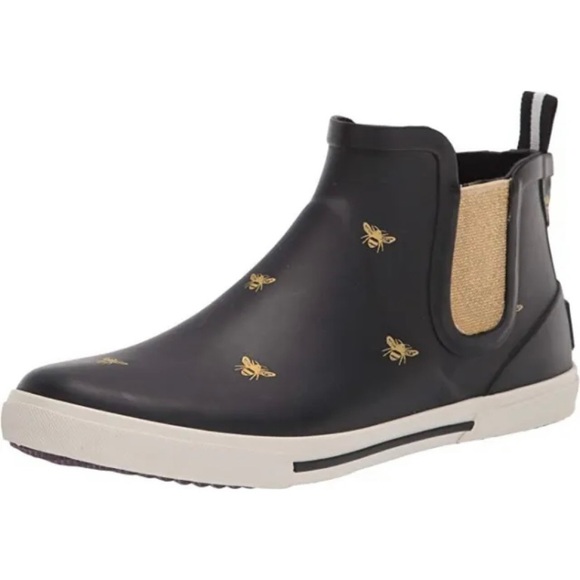 Joules Shoes Joules Rainwell Rain Boots Black Bees Poshmark